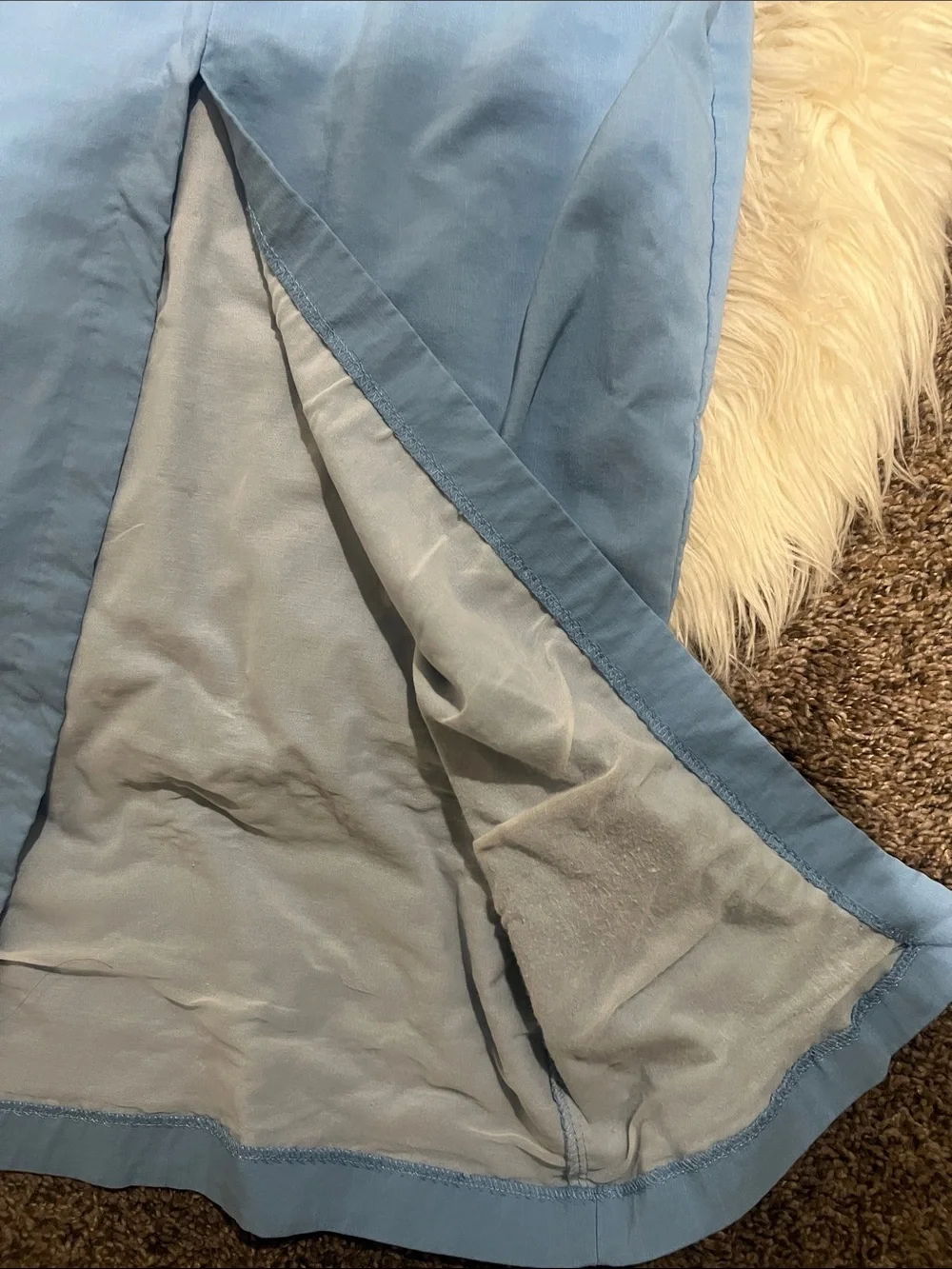 Zara Sky Blue Strapless Midi Dress with Removable Halter